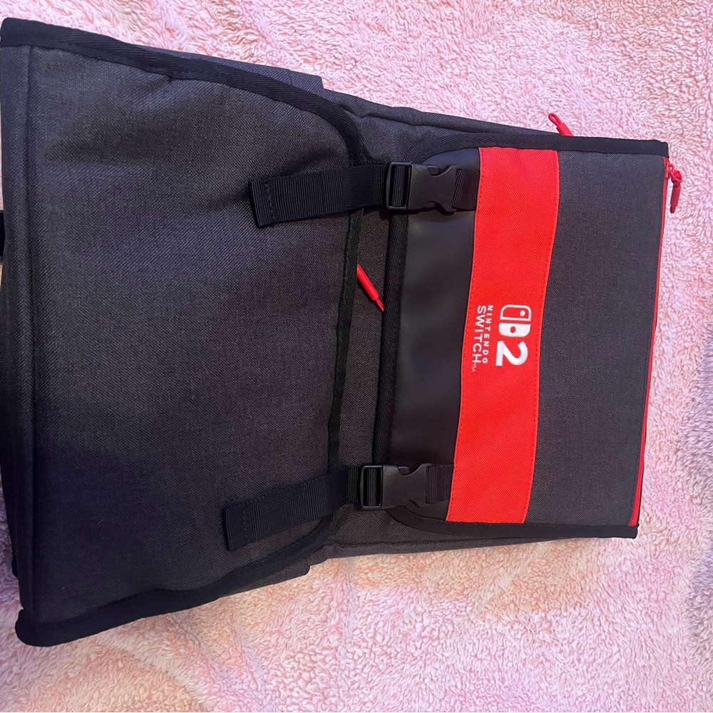 Nintendo Switch 2 Event Black and Red Backpack